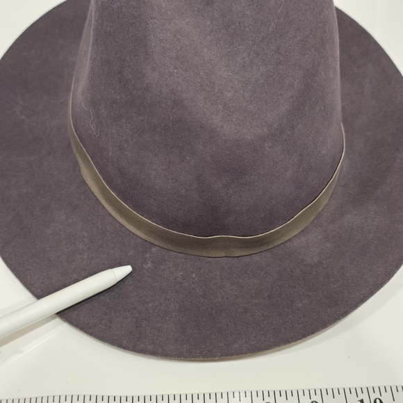 Janessa Leone Plum fedora wool hat main image 5